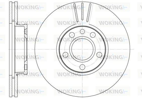 WOKING féktárcsa - D6660.10 - TothCarparts