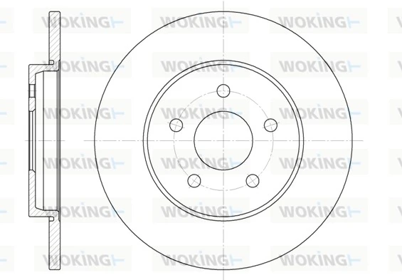 WOKING féktárcsa - D6661.00 - TothCarparts