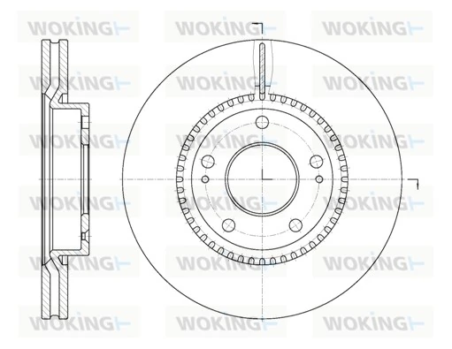 WOKING féktárcsa - D6663.10 - TothCarparts