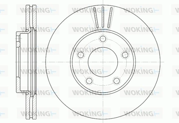 WOKING féktárcsa - D6671.10 - TothCarparts