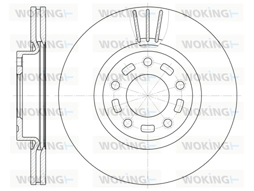 WOKING féktárcsa - D6672.10 - TothCarparts