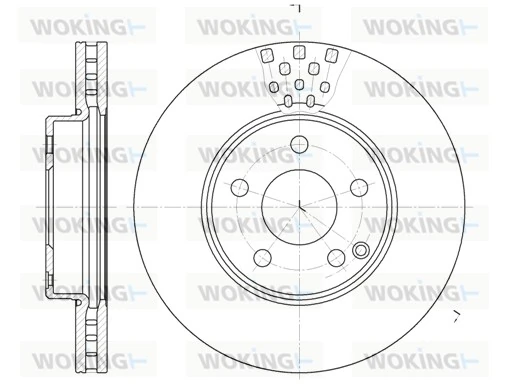 WOKING féktárcsa - D6676.10 - TothCarparts