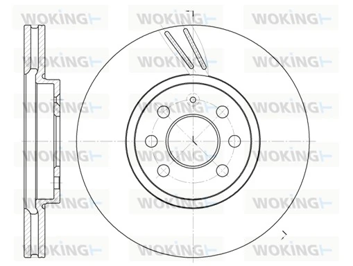 WOKING féktárcsa - D6684.10 - TothCarparts