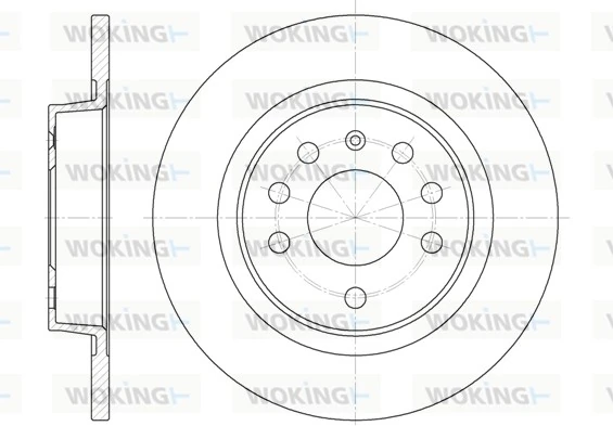 WOKING féktárcsa - D6688.00 - TothCarparts