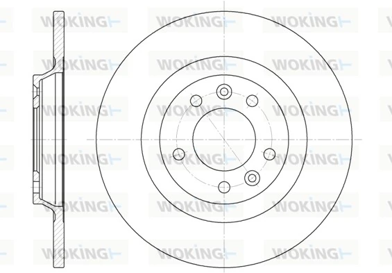 WOKING féktárcsa - D6690.00 - TothCarparts