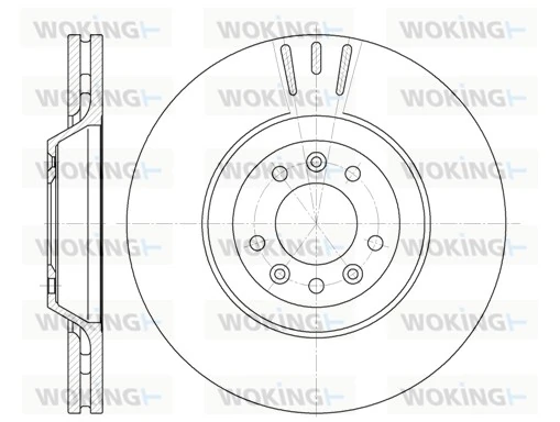 WOKING féktárcsa - D6691.10 - TothCarparts