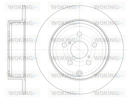 WOKING féktárcsa - D6700.00 - TothCarparts