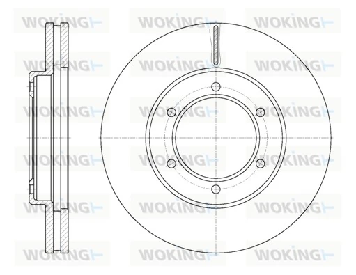 WOKING féktárcsa - D6702.10 - TothCarparts