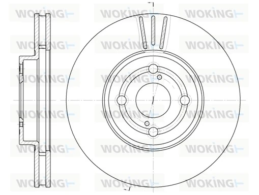 WOKING féktárcsa - D6703.10 - TothCarparts