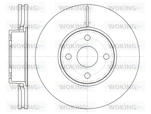 WOKING féktárcsa - D6704.10 - TothCarparts