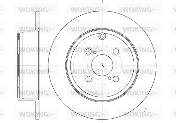 WOKING féktárcsa - D6705.00 - TothCarparts