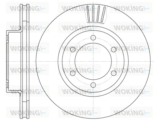 WOKING féktárcsa - D6706.10 - TothCarparts