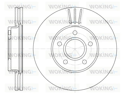 WOKING féktárcsa - D6710.10 - TothCarparts