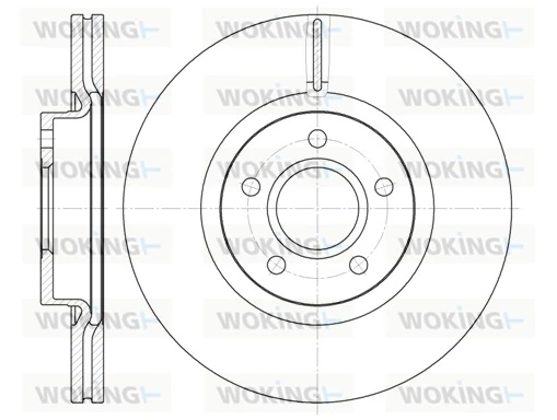 WOKING féktárcsa - D6711.10 - TothCarparts