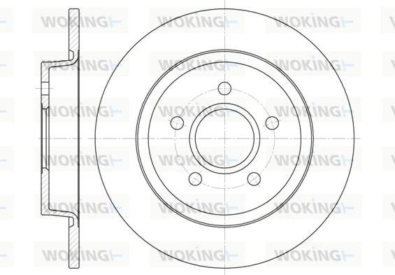 WOKING féktárcsa - D6712.00 - TothCarparts