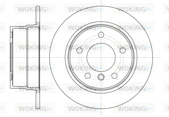 WOKING féktárcsa - D6716.00 - TothCarparts