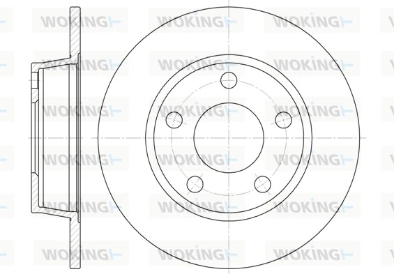 WOKING féktárcsa - D6723.00 - TothCarparts