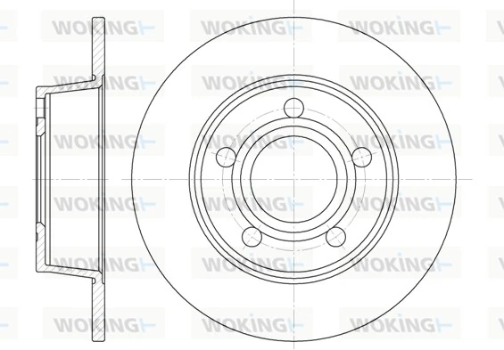 WOKING féktárcsa - D6724.00 - TothCarparts
