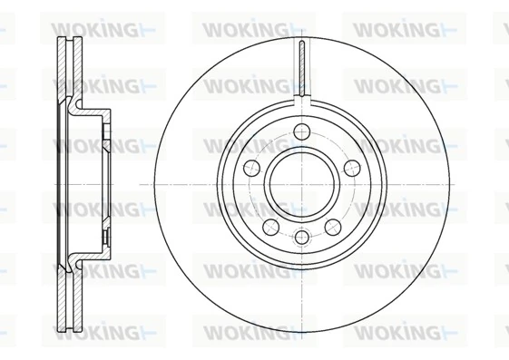 WOKING féktárcsa - D6728.10 - TothCarparts