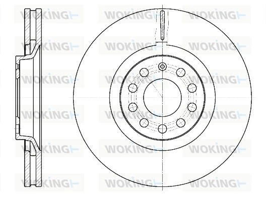 WOKING féktárcsa - D6730.10 - TothCarparts