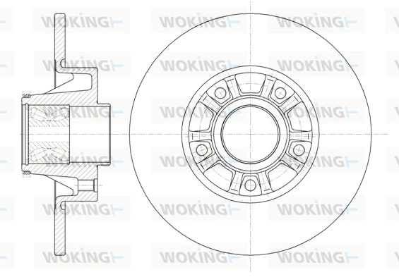 WOKING féktárcsa - D6733.20 - TothCarparts