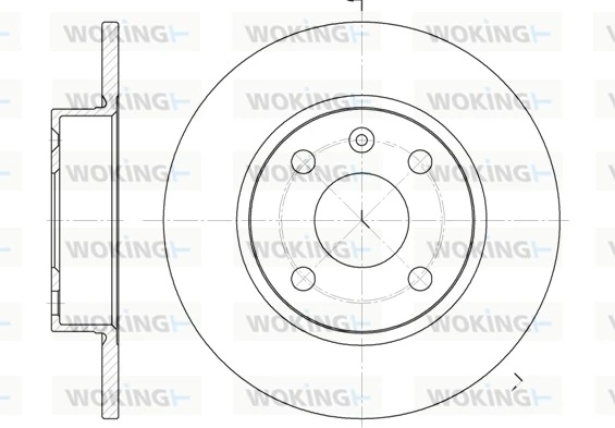 WOKING féktárcsa - D6738.00 - TothCarparts