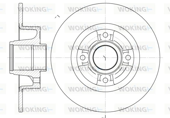 WOKING féktárcsa - D6750.00 - TothCarparts