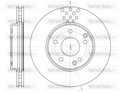 WOKING féktárcsa - D6751.10 - TothCarparts