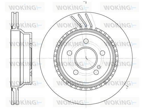 WOKING féktárcsa - D6760.10 - TothCarparts