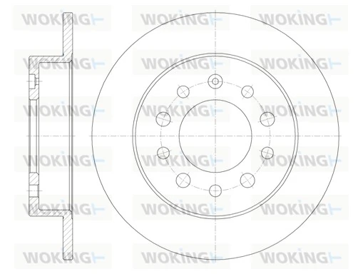 WOKING féktárcsa - D6762.00 - TothCarparts