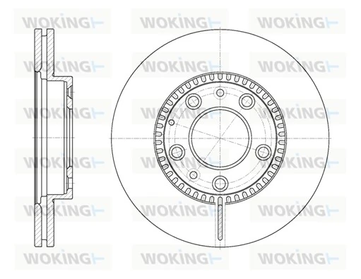 WOKING féktárcsa - D6767.10 - TothCarparts