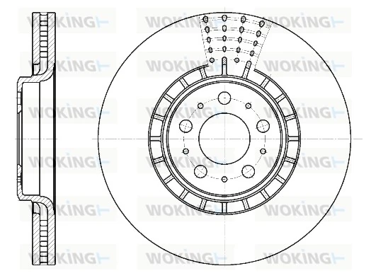 WOKING féktárcsa - D6768.10 - TothCarparts