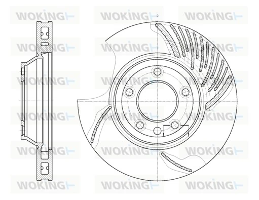 WOKING féktárcsa - D6769.10 - TothCarparts
