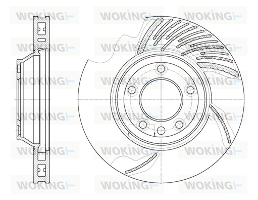 WOKING féktárcsa - D6769.11 - TothCarparts