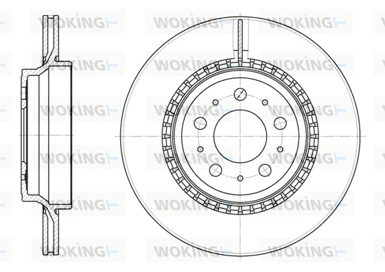 WOKING féktárcsa - D6777.10 - TothCarparts