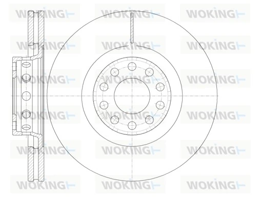 WOKING féktárcsa - D6781.10 - TothCarparts