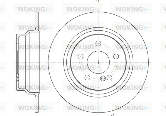 WOKING féktárcsa - D6787.00 - TothCarparts