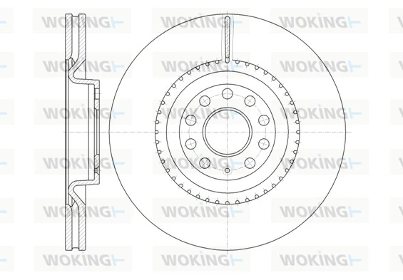 WOKING féktárcsa - D6791.10 - TothCarparts