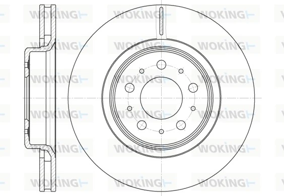 WOKING féktárcsa - D6795.10 - TothCarparts