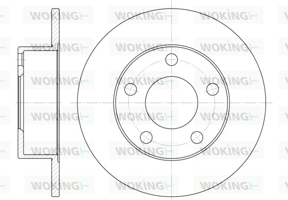 WOKING féktárcsa - D6803.00 - TothCarparts