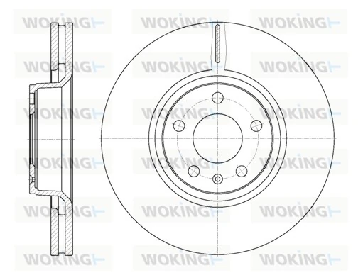 WOKING féktárcsa - D6807.10 - TothCarparts