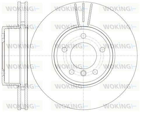 WOKING féktárcsa - D6853.10 - TothCarparts