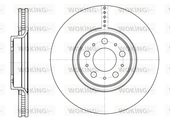 WOKING féktárcsa - D6866.10 - TothCarparts