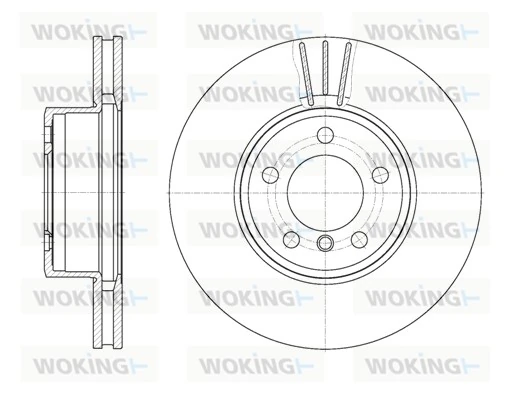 WOKING féktárcsa - D6867.10 - TothCarparts