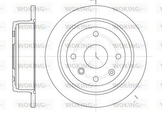WOKING féktárcsa - D6876.00 - TothCarparts