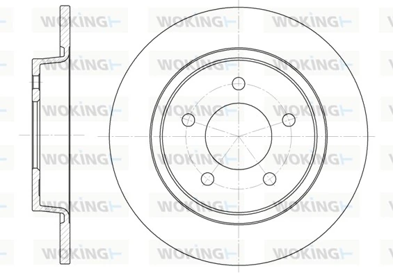 WOKING féktárcsa - D6880.00 - TothCarparts