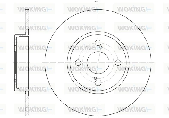 WOKING féktárcsa - D6900.00 - TothCarparts