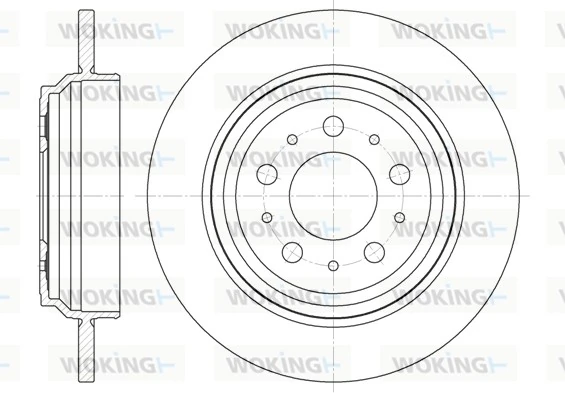 WOKING féktárcsa - D6916.00 - TothCarparts