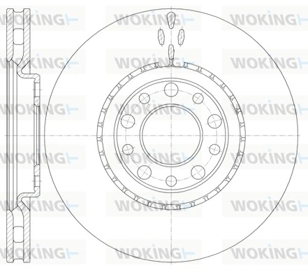 WOKING féktárcsa - D6964.10 - TothCarparts