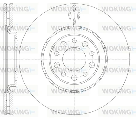 WOKING féktárcsa - D6965.10 - TothCarparts
